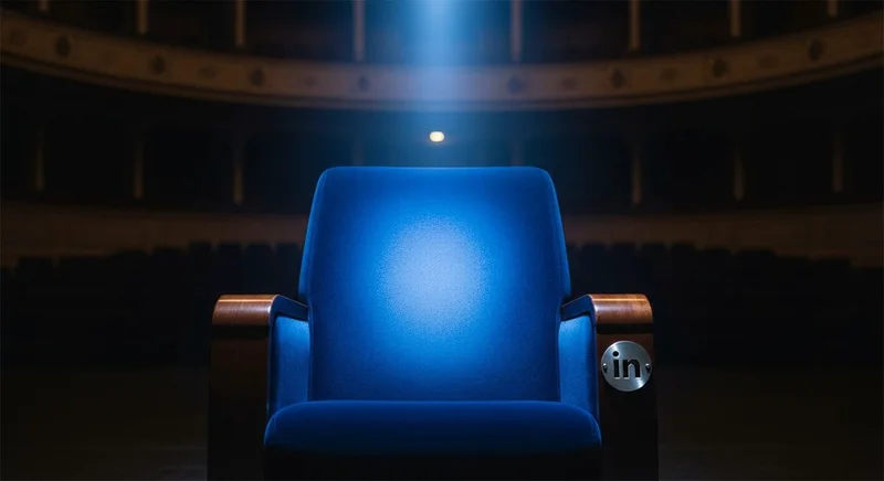 Asiento de terciopelo iluminado en auditorio vacío teatro clásico