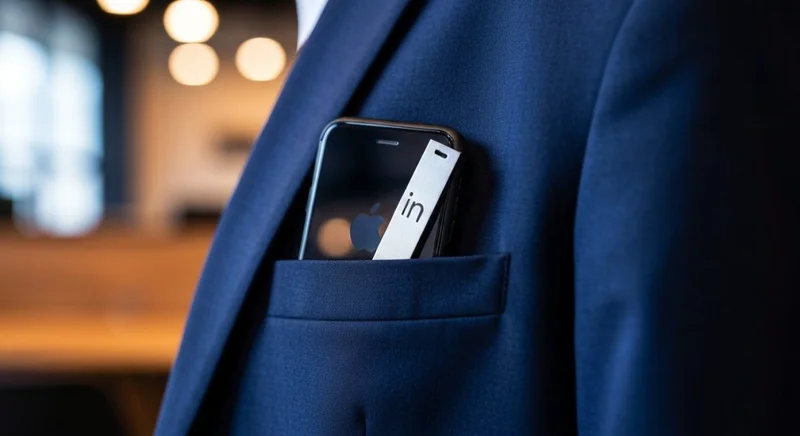 Bolsillo de blazer azul marino con teléfono y logotipo in