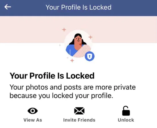 Cómo bloquear y desbloquear tu perfil de Facebook