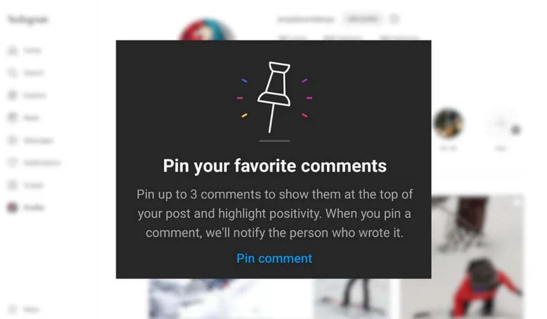 Cómo fijar un comentario en Instagram