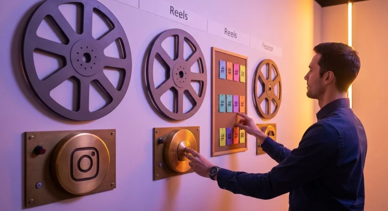 Estratega de contenido frente a infografía táctil de Instagram Reels