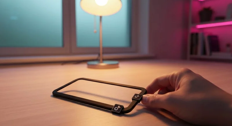 Marco de filtro de privacidad para smartphone mate negro TikTok