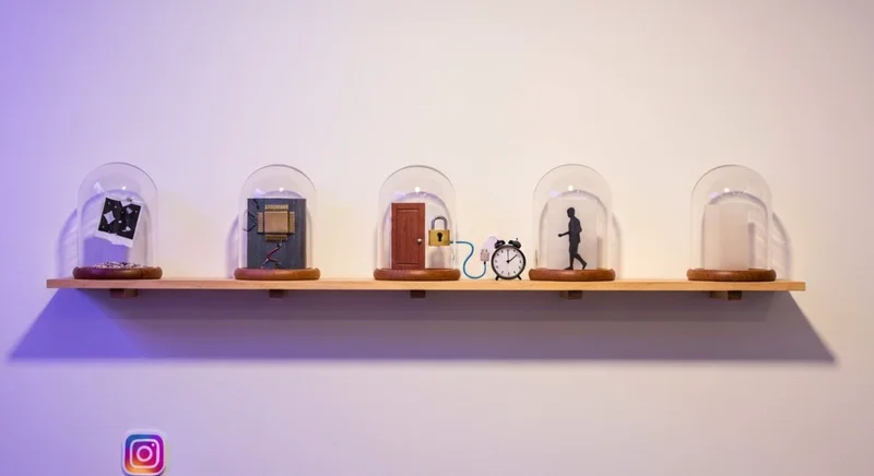 Siete dioramas de vidrio muestran causas de Instagram no disponible