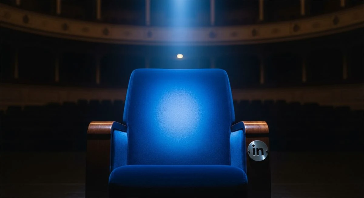 Asiento de terciopelo iluminado en auditorio vacío teatro clásico