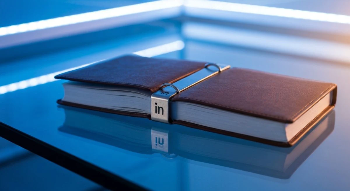 Dos cuadernos de direcciones cuero sobre vidrio con cierre in